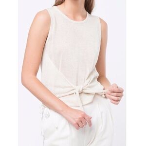 MO:VINT Tie front wrap sleeveless top